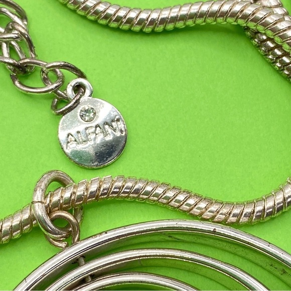 ALFANI Long Silvertone Orb Necklace - Picture 4 of 8